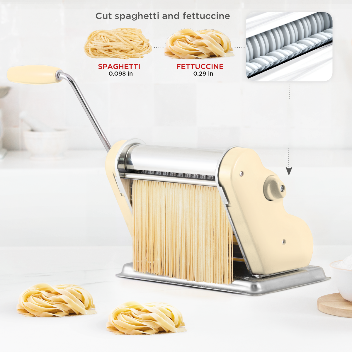 Pastalinda Classic 200 Fiori Cream Pasta Maker