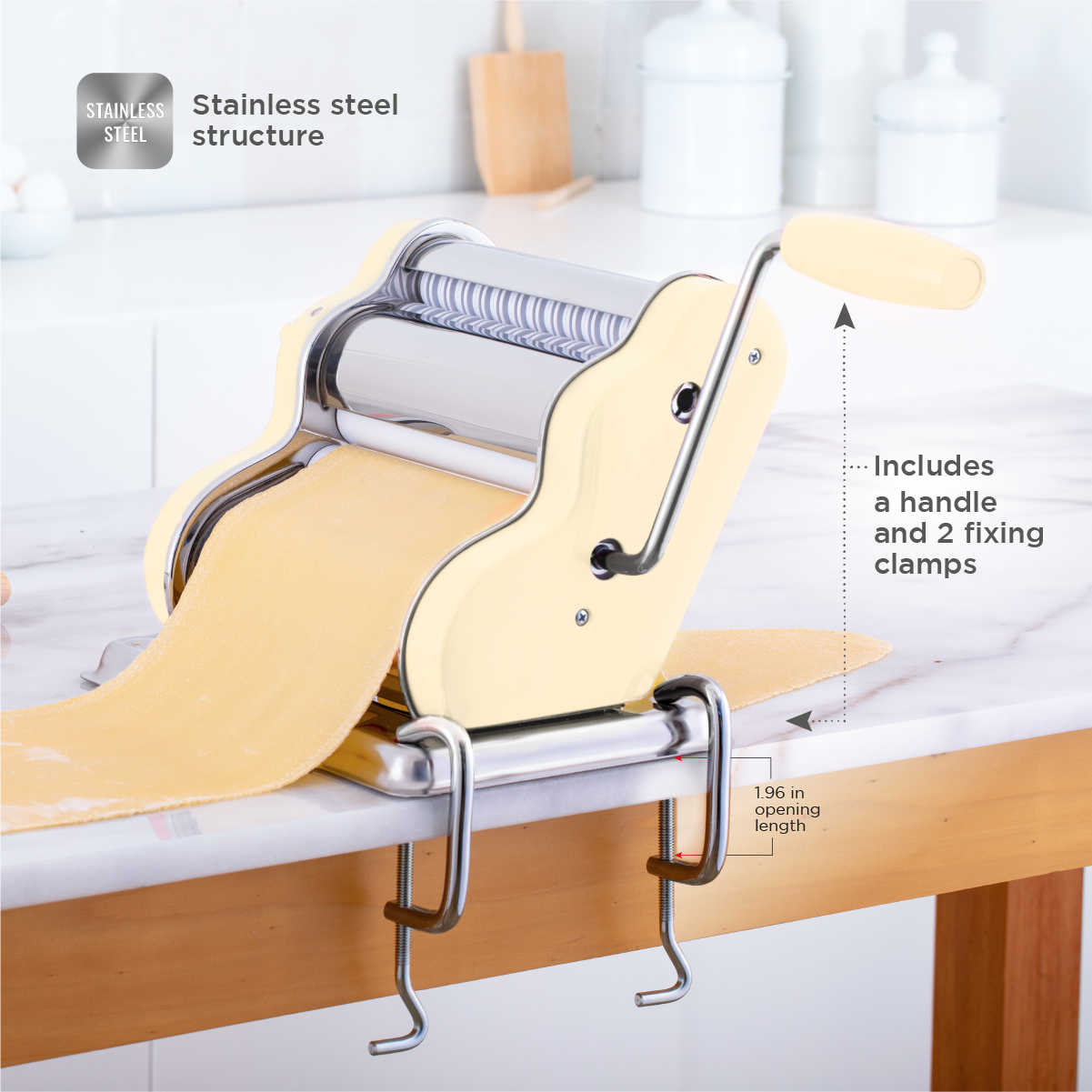 Pastalinda Classic 200 Fiori Cream Pasta Maker