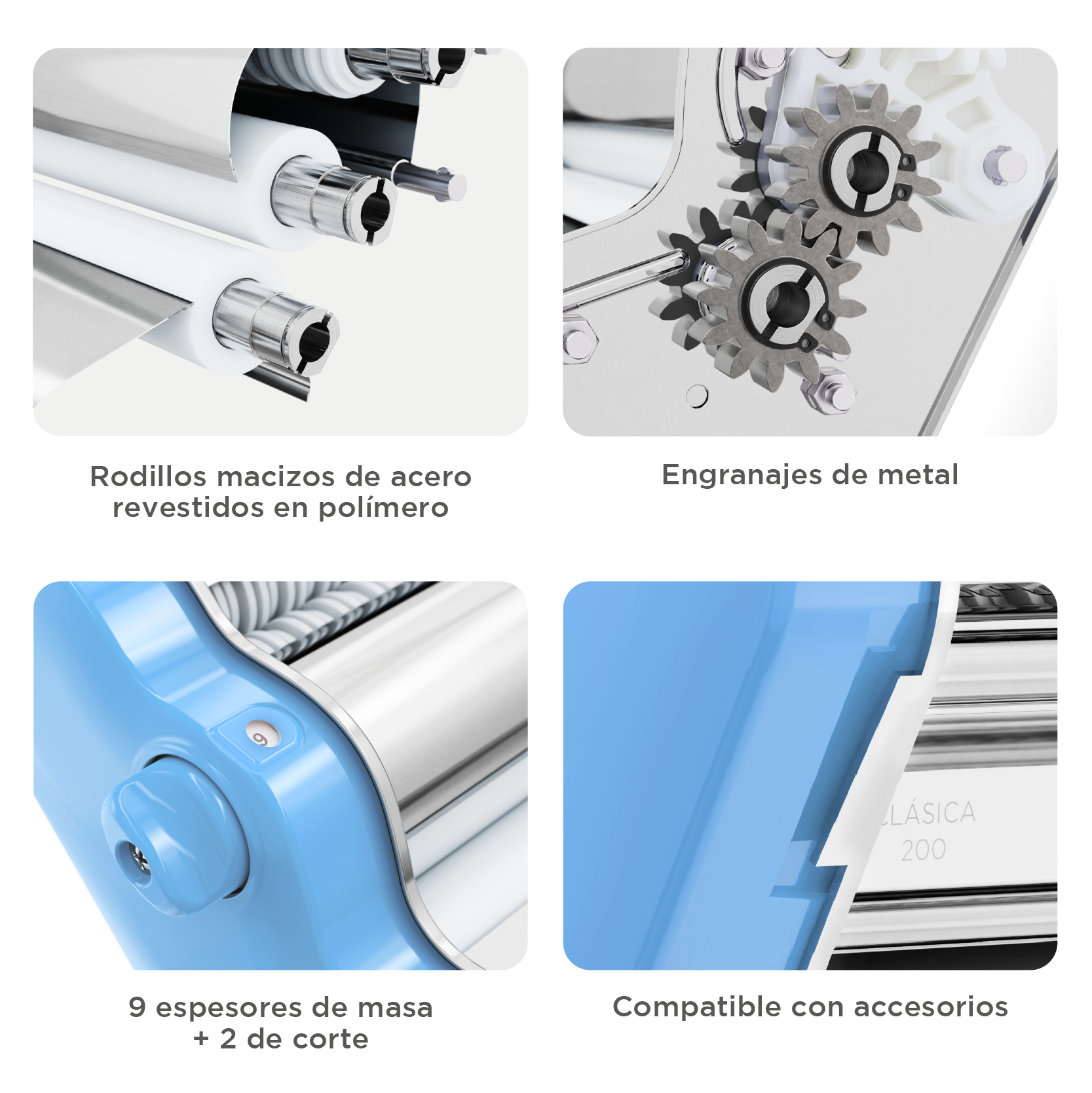 Pastalinda Classic 200 Light Blue Pasta Maker