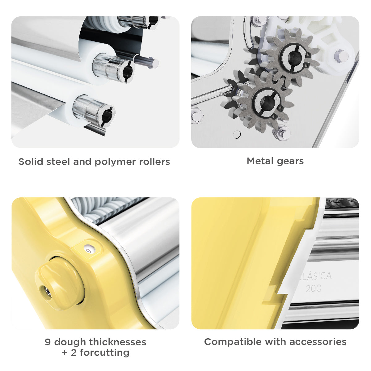 Pastalinda Classic 200 Tango Yellow Pasta Maker