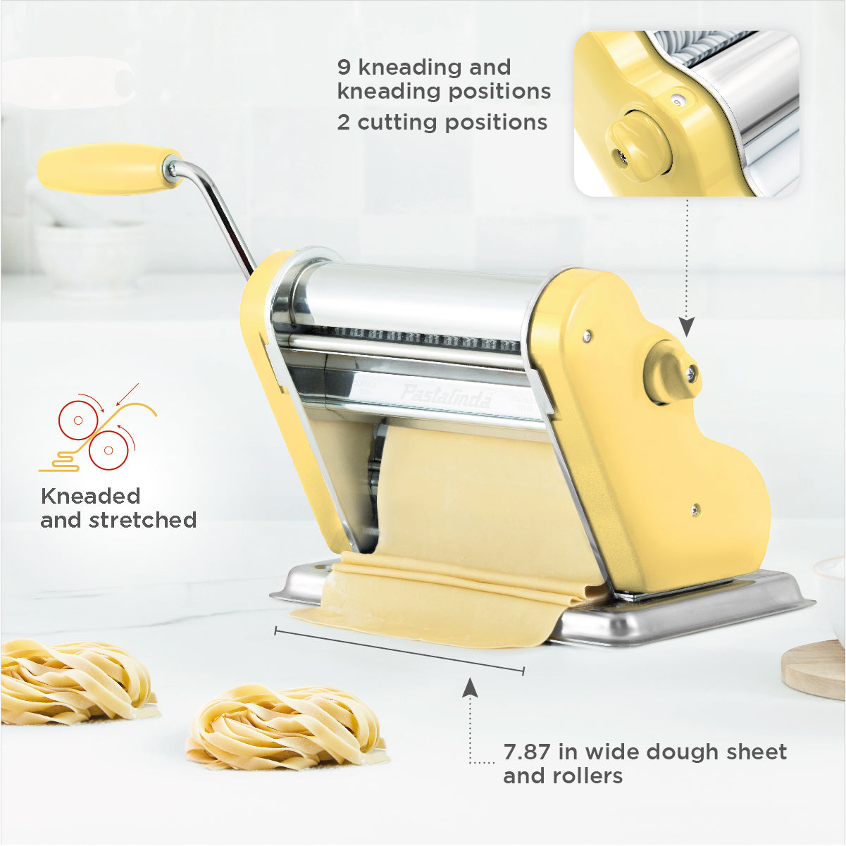 Pastalinda Classic 200 Tango Yellow Pasta Maker
