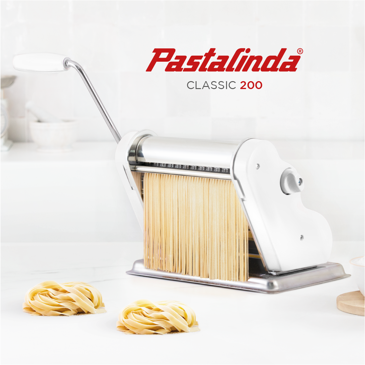 Pastalinda Classic 200 Fiori White Pasta Maker
