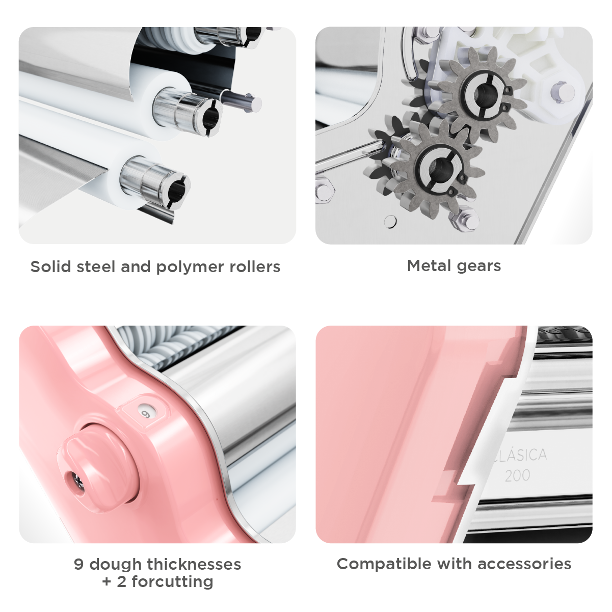 Pastalinda Classic 200 Tango Pink Pasta Maker