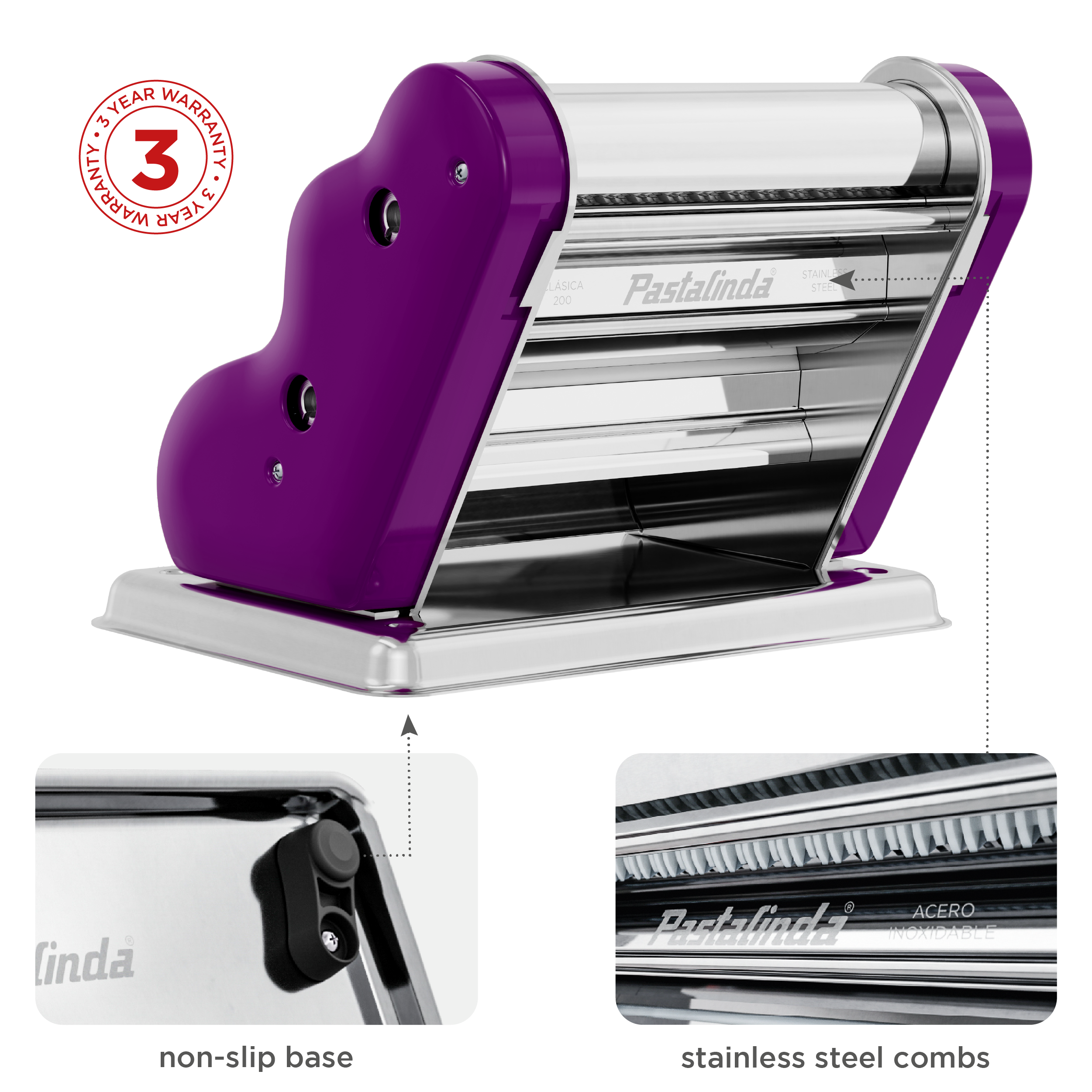 Pastalinda Classic 200 Violet Pasta Maker