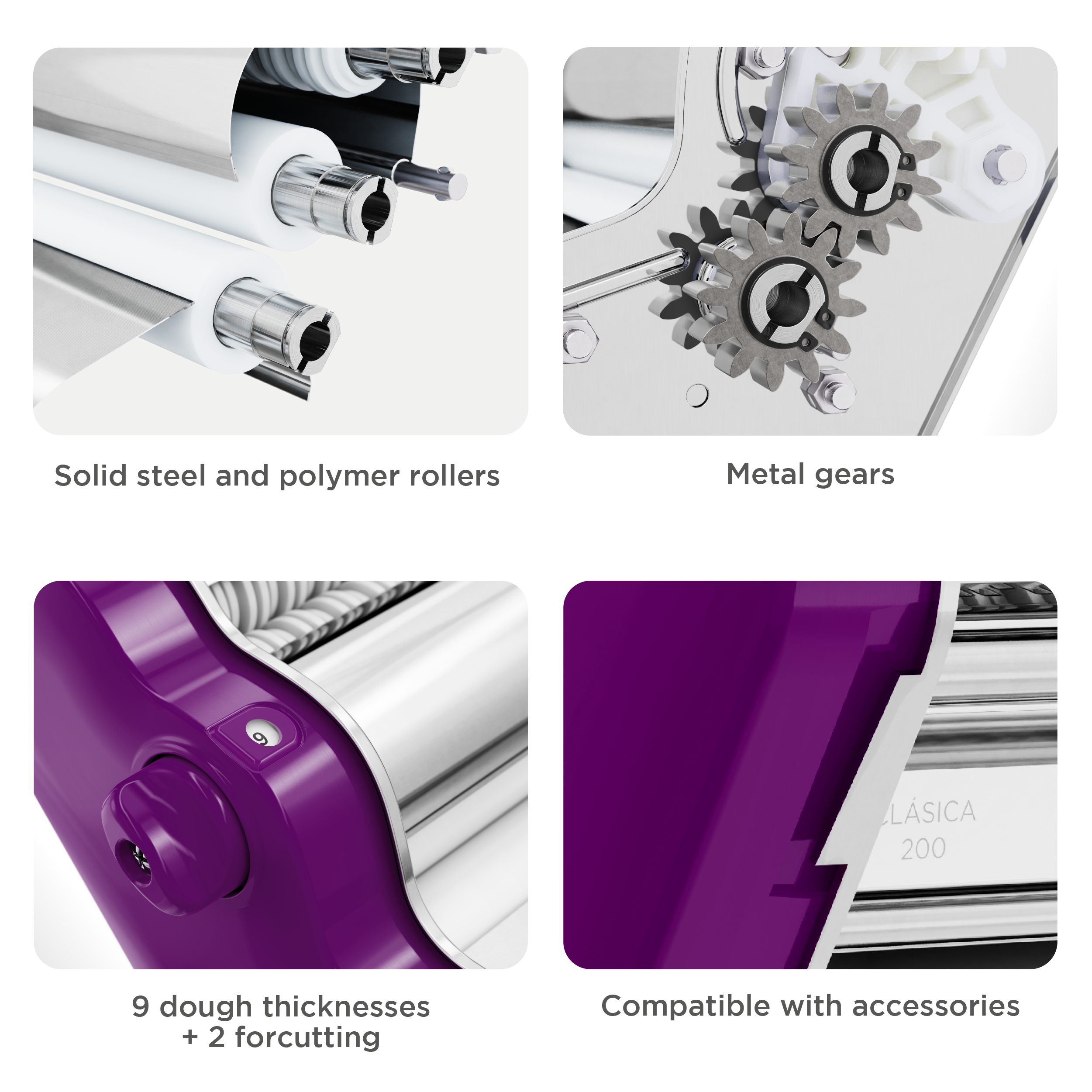 Pastalinda Classic 200 Violet Pasta Maker