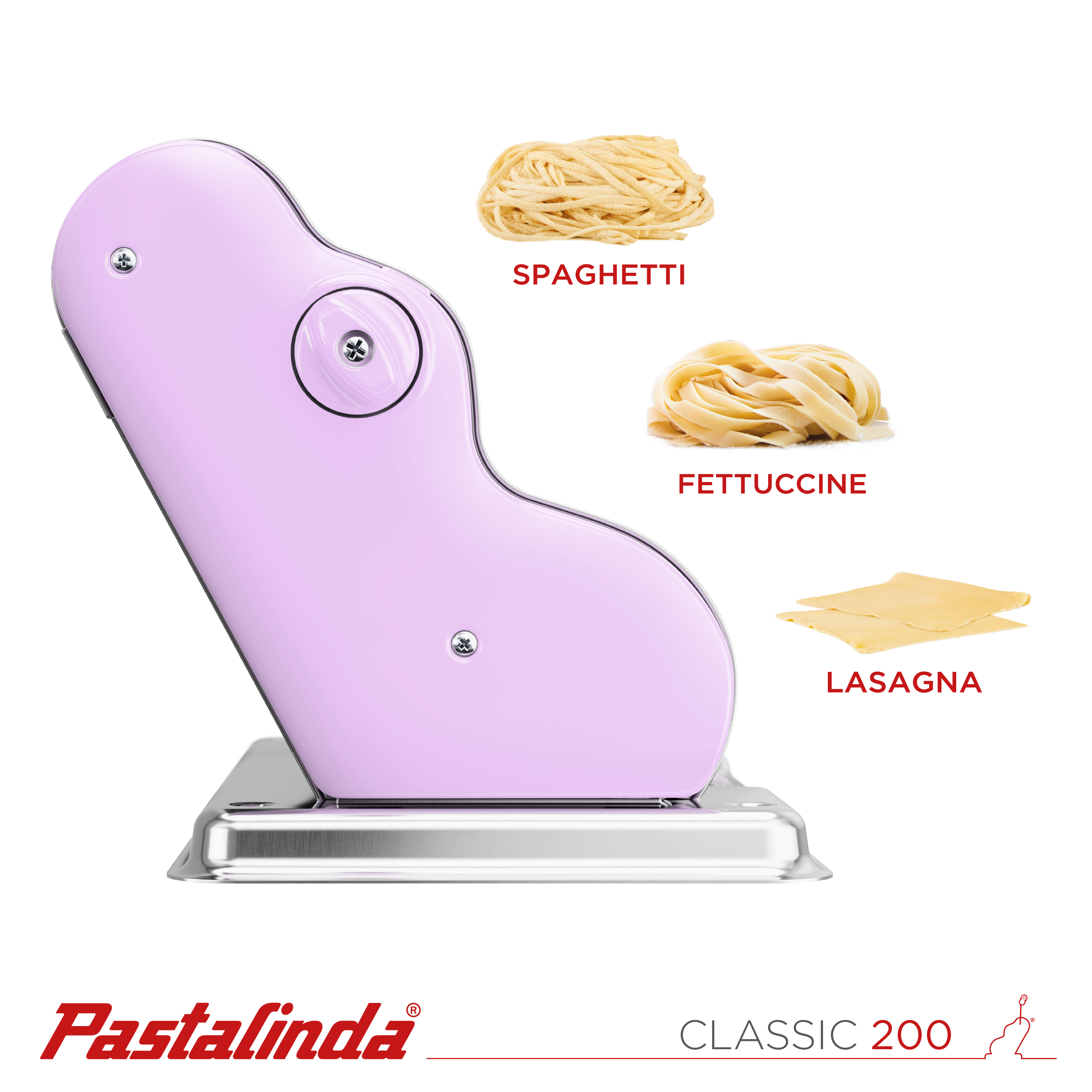 Pastalinda Classic 200 Lilac Pasta Maker