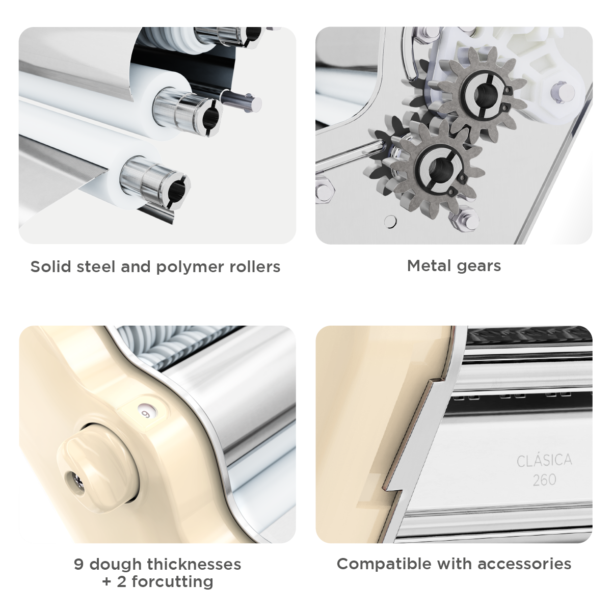 Pastalinda Classic 260 Cream Pasta Maker