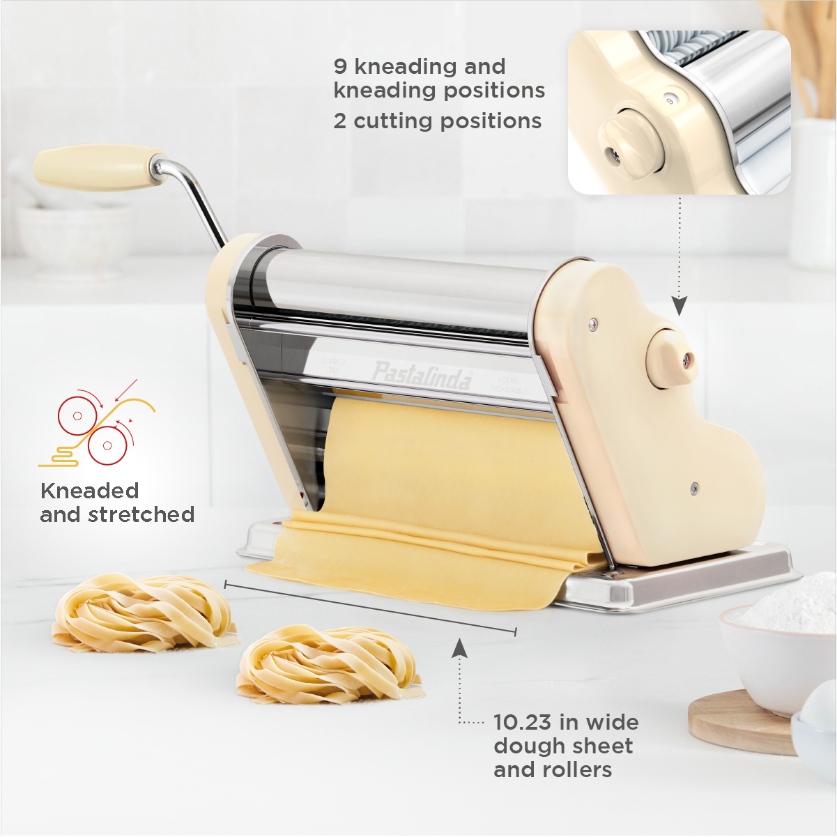 Pastalinda Classic 260 Cream Pasta Maker