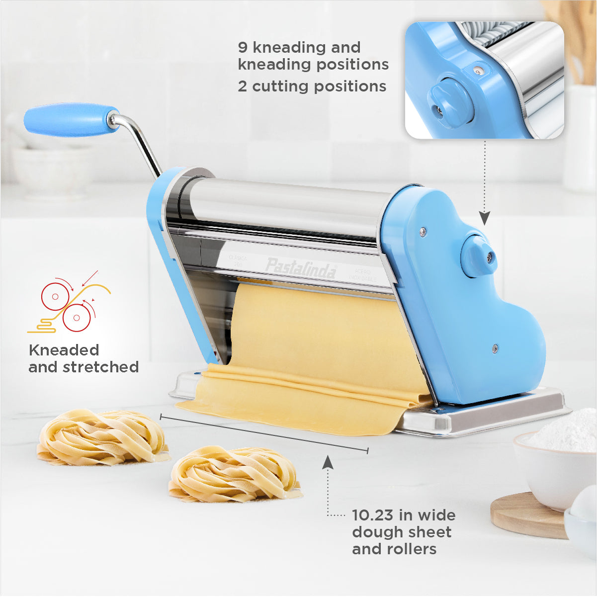 Pastalinda Classic 260 Light Blue Pasta Maker