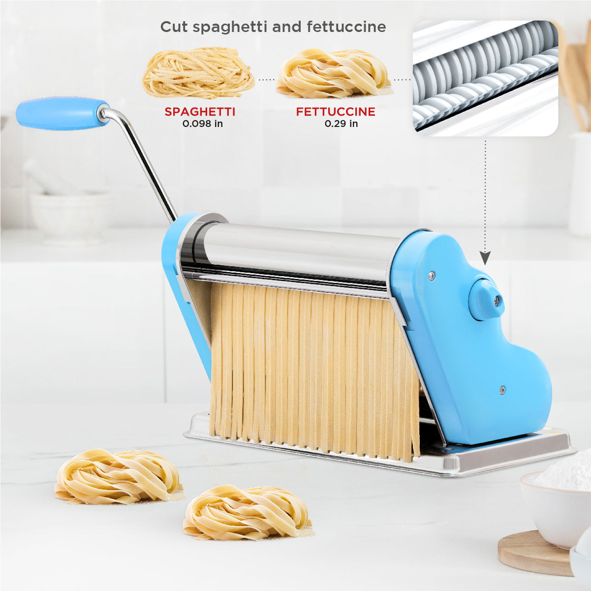 Pastalinda Classic 260 Light Blue Pasta Maker