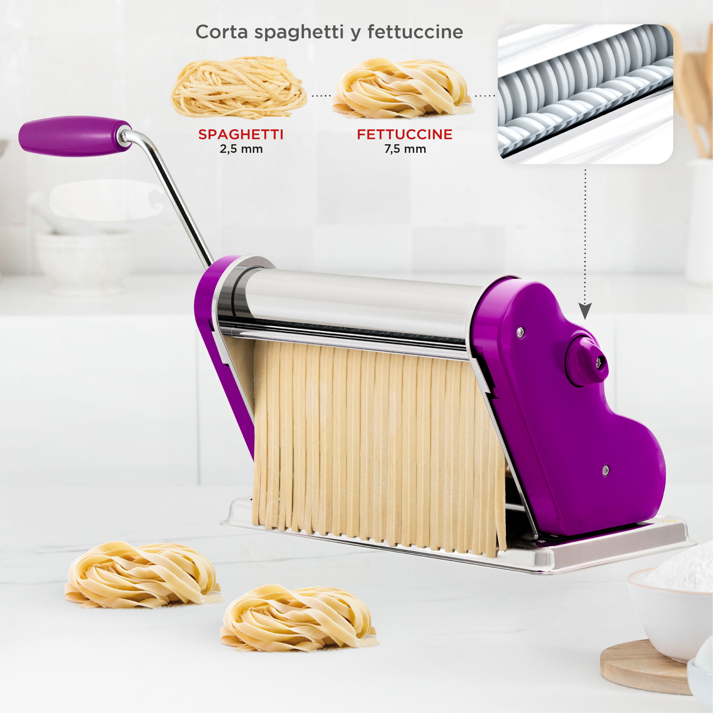 Pastalinda Classic 260 Violet Pasta Maker