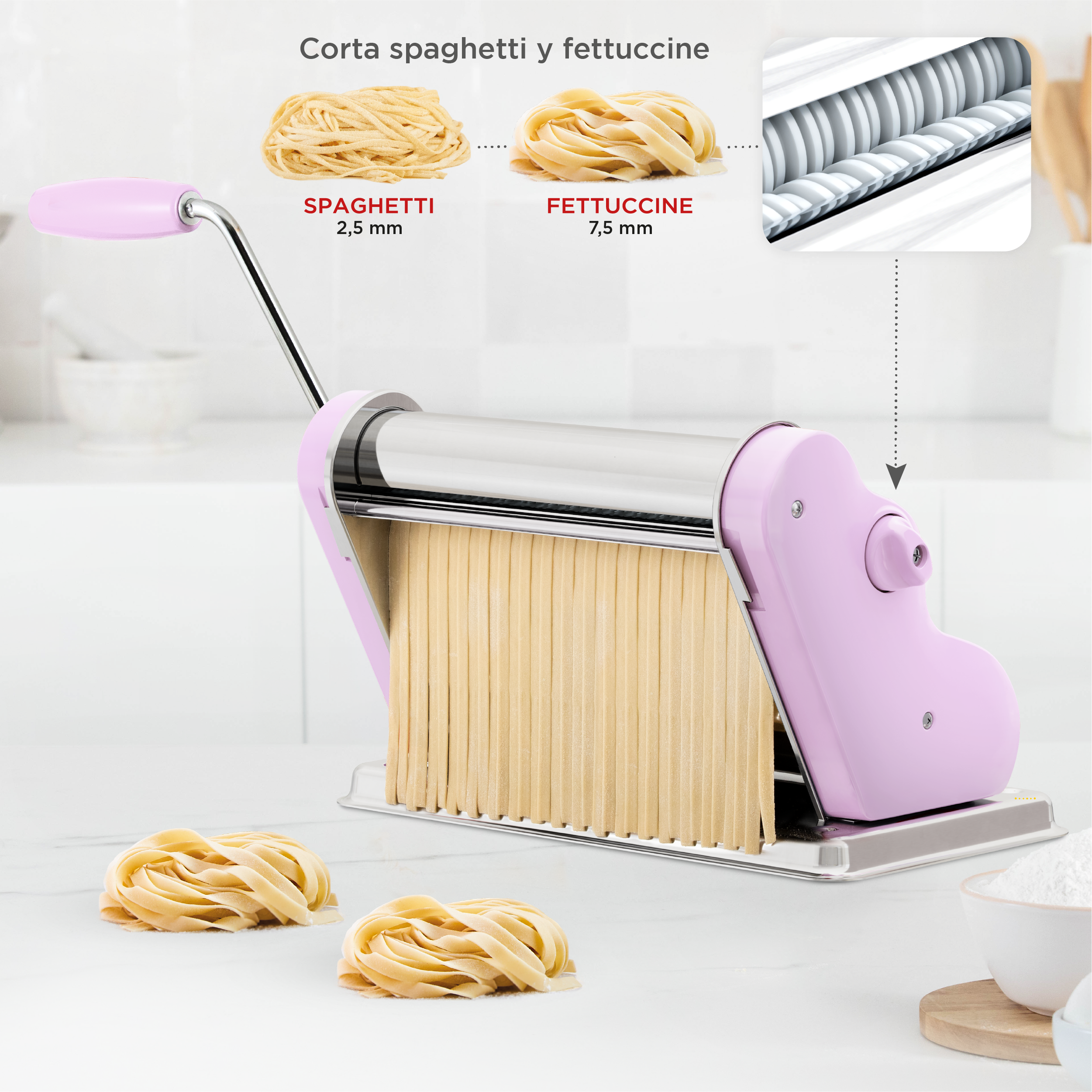 Pastalinda Classic 260 Lilac Pasta Maker