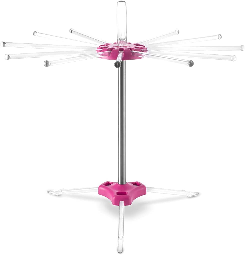 Pastalinda Fuchsia Pasta Drying Rack, 15.7 x 7.87-Inch - Pastalinda