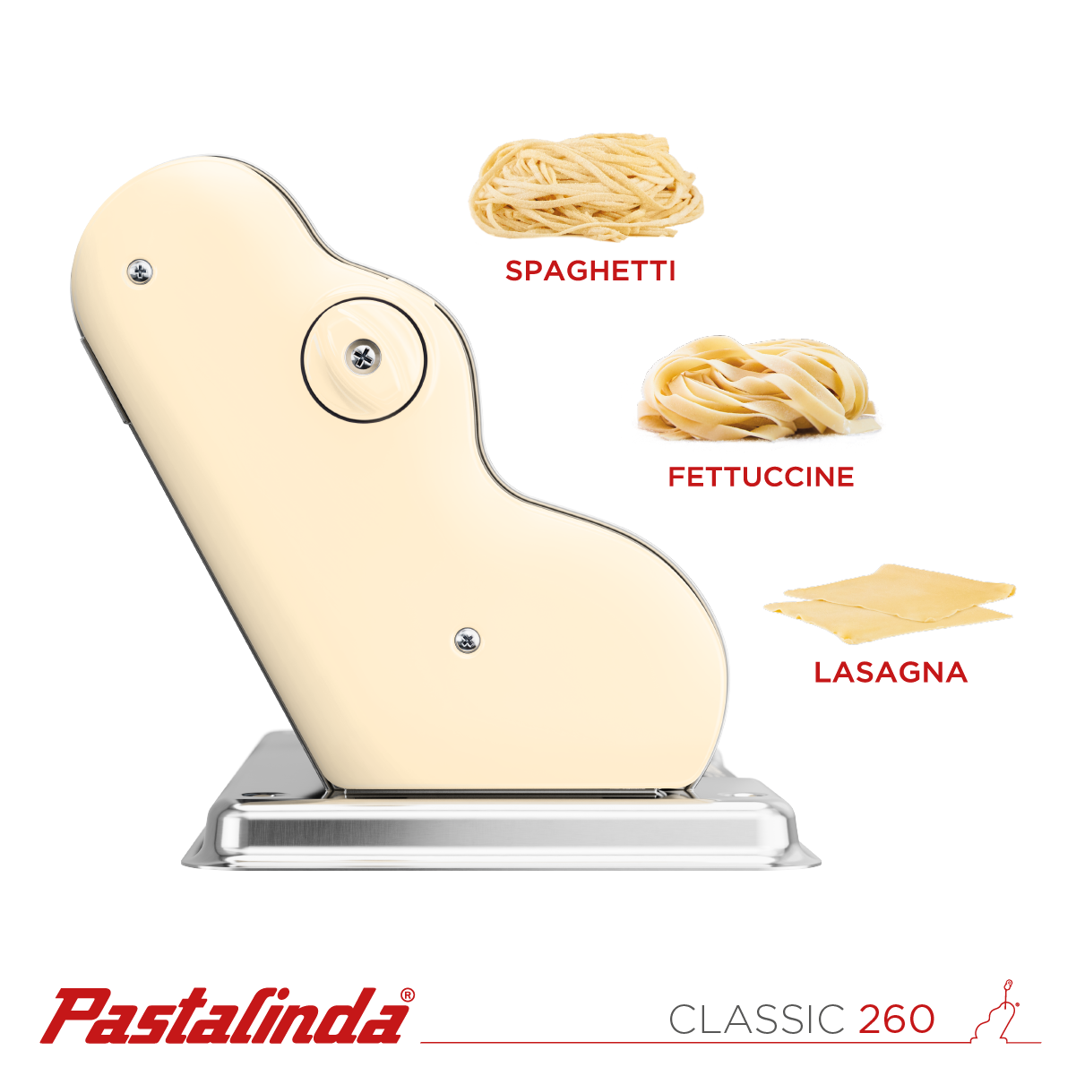 Pastalinda Classic 260 Cream Pasta Maker