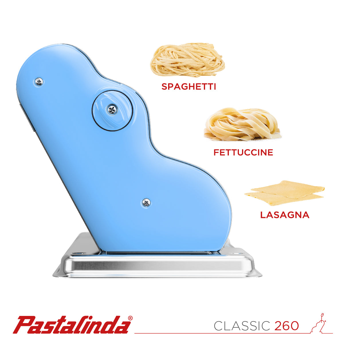 Pastalinda Classic 260 Light Blue Pasta Maker