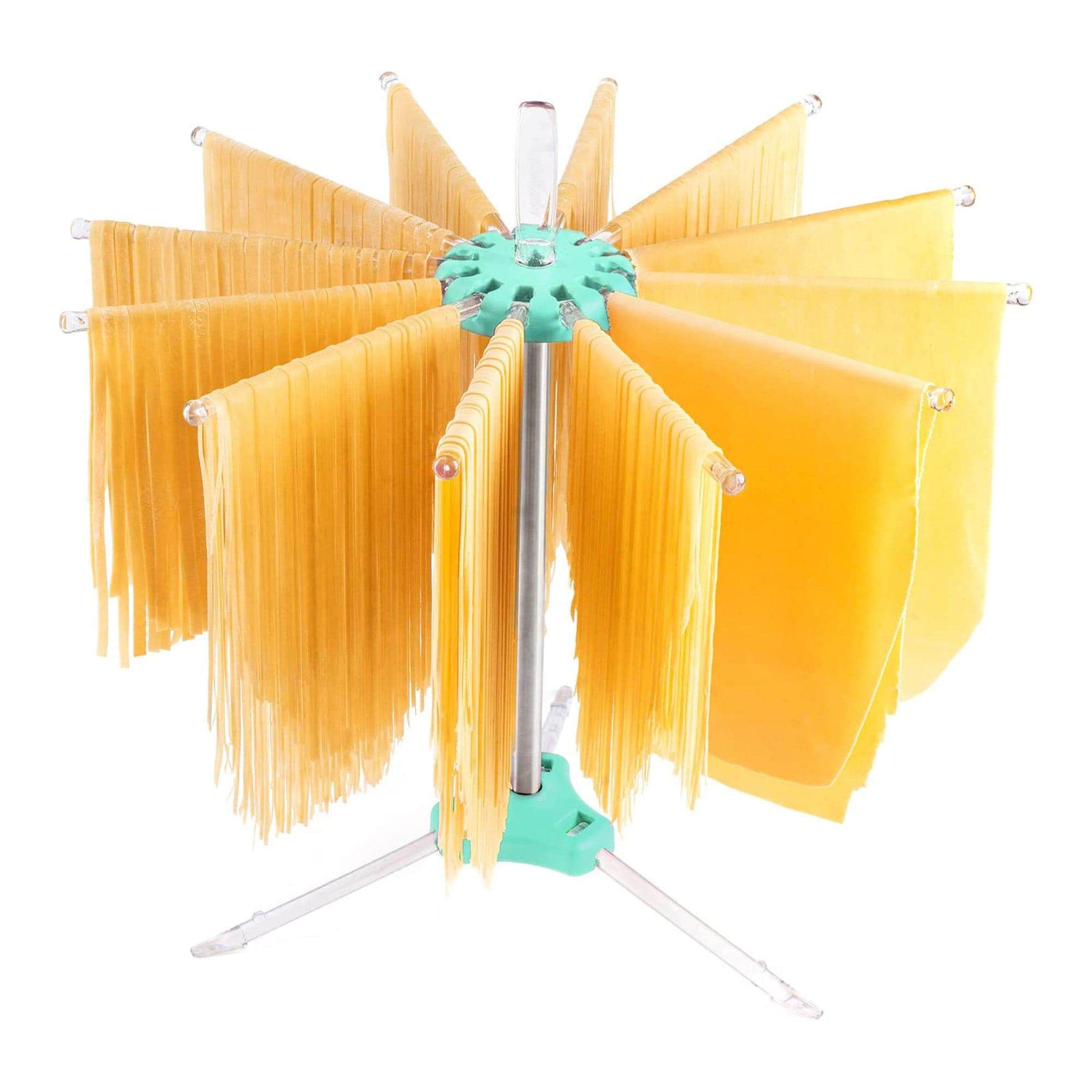 Stackable Drying Rack For Pasta Pastalinda Pastel Green Pasta Drying Rack, 15.7 x 7.87-Inch ...