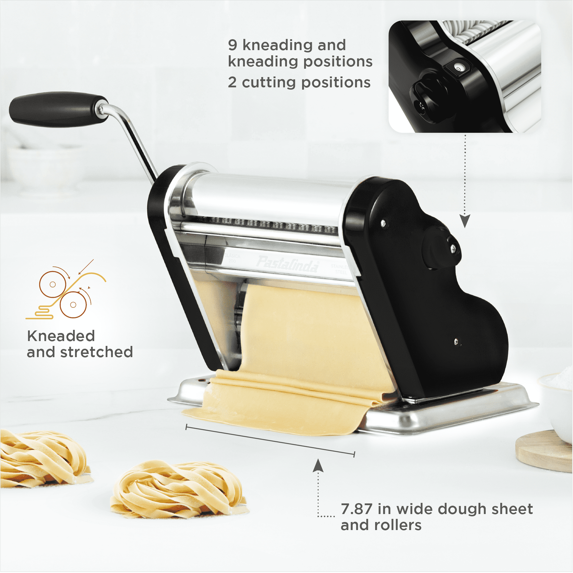 HAND CRANK PASTA MAKING MACHINE